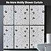 Decorative Window Film,Black Flower Static Cling Privacy Door Film, Non Adhesive Heat Control Anti UV Window Cling for Office and Home,17.5 inches by 78.7 inches