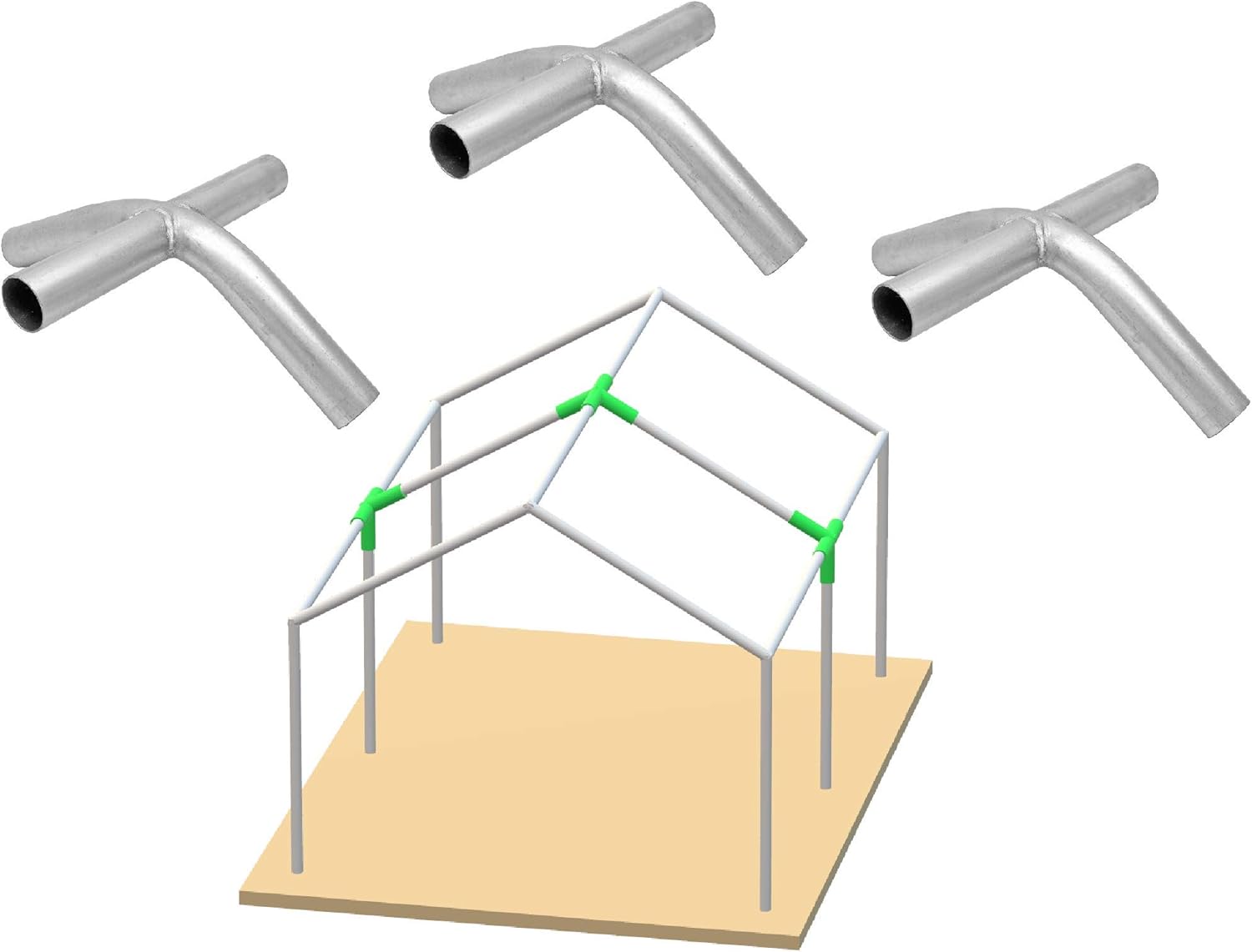 Canopy Tent Fittings 13/4 Connectors 3 Way, 4 Way Set for Shelter Carport Deck Shed Frame Kit