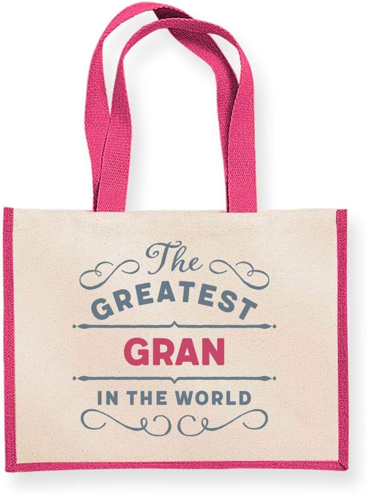 Gran Gift Bag Birthday Bag Personalised Present Mother’s Day Gift Idea Funny Novelty Gift Gran Keepsake 42 x 33 x 19cm (Fuchsia) - Image 3