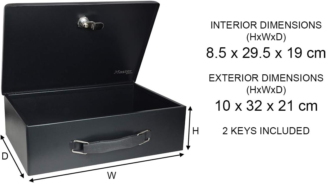 Master Lock 7140EURD Caja Fuerte [Llave] [Manejar] 7140EURD-Caja de Seguridad para Pequeña, Smarphone, Documentos: Amazon.es: Bricolaje y herramientas