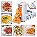 ZLEW Strongest Heaviest Duty Veggie Pasta Spaghetti Maker for Healthy Low Carb/Paleo/Gluten-Free Meals with Blade Caddy, Container, Lid & Exclusive Recipe Book, White
