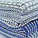 DII Ultra Absorbent, Everyday Cotton Kitchen Towels, Dishtowel Set, Assorted Blue, 5 Piece