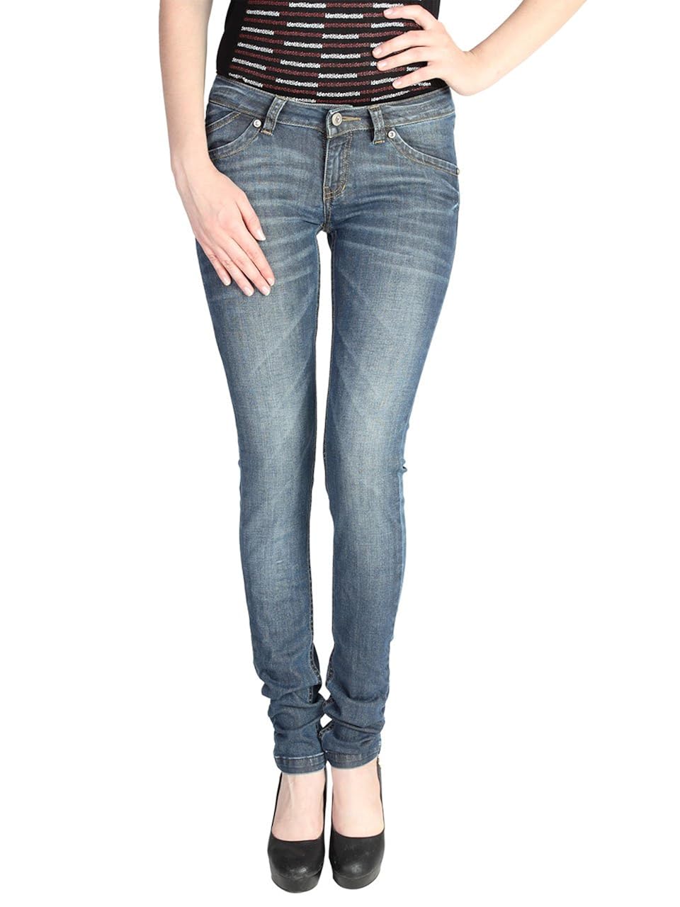 light wash stretch jeans