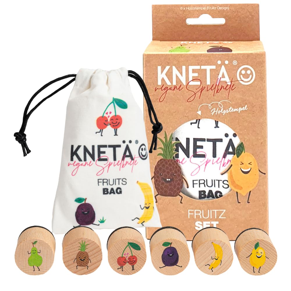KNETÄ Wooden Stamp Set *FRUITZ* Gift Idea for Children