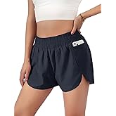 Blooming Jelly Women's Quick-Dry Running Shorts Workout Sport Layer Active Shorts with Pockets 1.75"