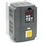 VFD Digital Phase Convertor 7.5kW 10HP 220V Single to 3 Phase | Variable Frequency Drive.Vector Control,220VAC Input/Output,0-400HZ Output,34A,for &le;7.5HP CNC Motor Speed Control