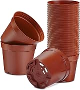 Muzhira Seed Starting Pots 20x 13.6 cm Plastic Nursery Pots