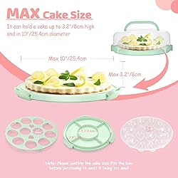Ohuhu Cheesecake Container, Cake Pie Carrier
