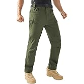 HYCOPROT Men's Cargo Hiking Pants Tactical Pant Work Utility Trousers for Men Durable Lightweight Military with 10 Pockets