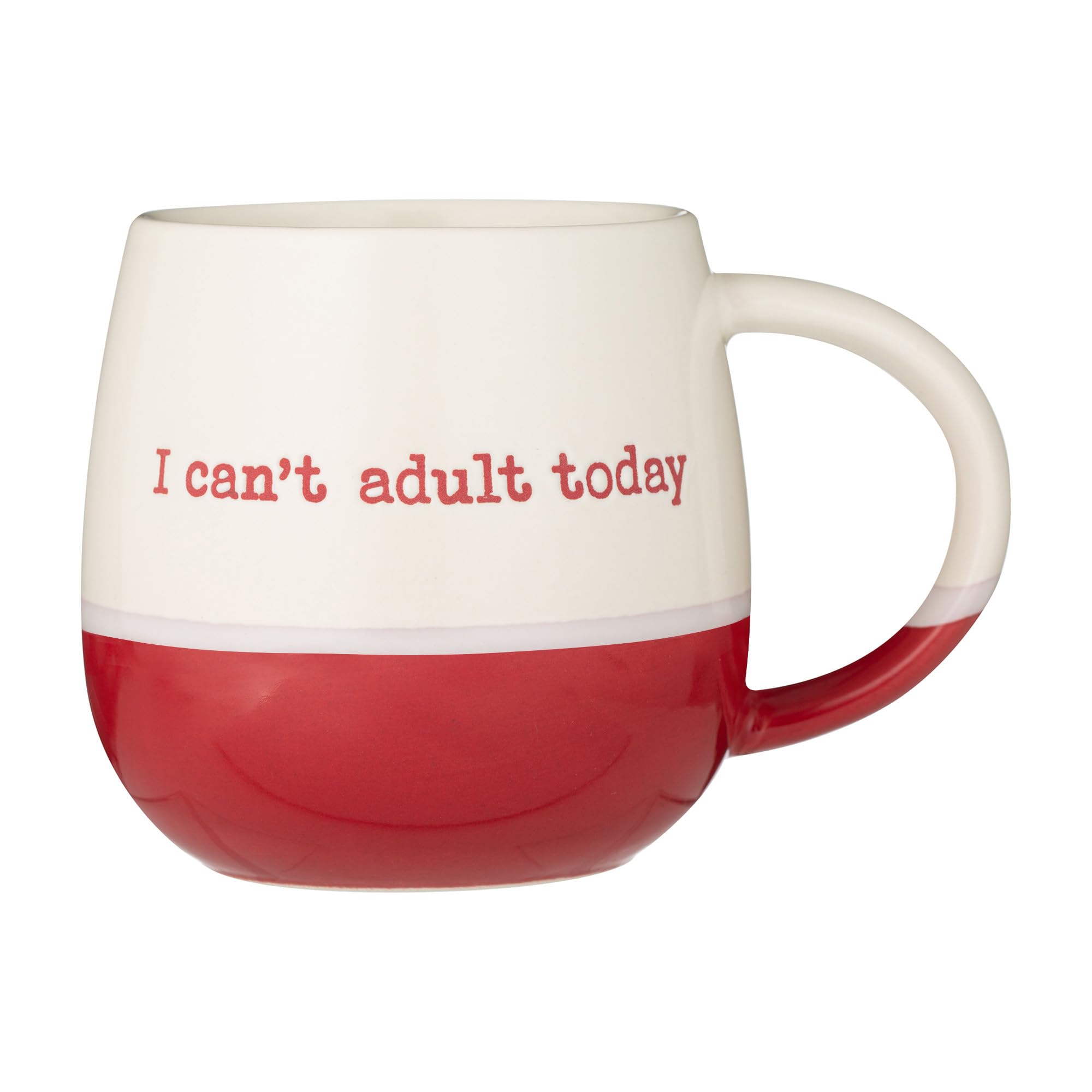 Price & Kensington Stoneware Coffee Latte Tea Cup Choco I Can't Adult Today Hot Chocolate Beverages 340ml