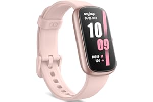 ANYLOOP Health Fitness Tracker, 24/7 Heart Rate/SpO2/Sleep Monitor, Activity Trackers & Smart Watches with Step Calorie Counter Pedometer, 21-Day Battery, IP68 Waterproof Fitness Watches for Women Men