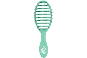 Wet Brush Speed Dry Hair Brush, Amazon Exclusive Aqua, Vented Design & Soft HeatFlex Bristles, Blow Dry Safe, Ergonomic Handle Manages Tangles & Uncontrollable Strands, Pain-Free Hair Accessories