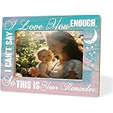 Mom Frame Wooden Photo Frame Decor Gift I Cant Say I Love You Enough Warm Mother Birthday Gifts For Mom Thanksgiving & Christmas Gift Family Photo Frames Thoughtful Mothers Day Present 8X6 Inches