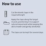 by Amazon Kinetic Muscle Sports Tape 5m x 5cm Pack of 2 Blue Pink view 4