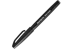 Pentel Caneta Pincel Brush Sign Pen Preta SM/SES15C-A