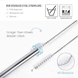 Siqian Water Bottle Straw Cleaning Brush 4Pcs 20cm 304 Stainless Steel view 5