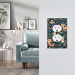 Tewujay Decorative Outlet Cover 1 Gang Cute Animals