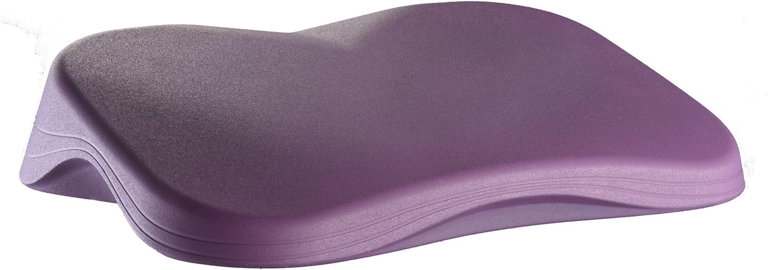 LAHARON Lotus Pro Yoga Cushion - Meditation Cushion for Maintaining Correct Posture - Anatomic Yoga Meditation Cushion - Ergonomic, Hypoallergenic and Made in Italy (Purple)