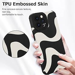 Wlxee Case for iPhone 13 Pro Wave Pattern Soft TPU