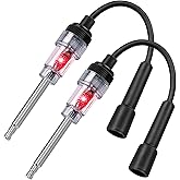 2PCS Spark Plug Tester, Inline Spark Tester, Ignition Coil Tester for Engines for Automotive, Cars, Lawnmowers, Small & Big I