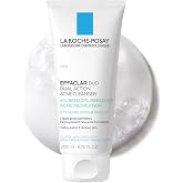 La Roche-Posay Effaclar Dual 4% Benzoyl Peroxide Acne Face Wash 6.76oz | Acne treatment with LHA exfoliant helps clear and prevent blemishes. Paraben free, oil free acne wash.