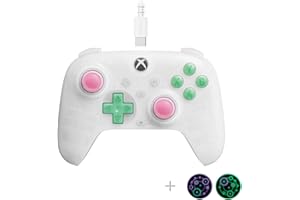 8Bitdo Ultimate Mini Wired Controller with RGB Lighting Fire Ring, Hall Effect Joysticks and Triggers, for Xbox Series X|S, X