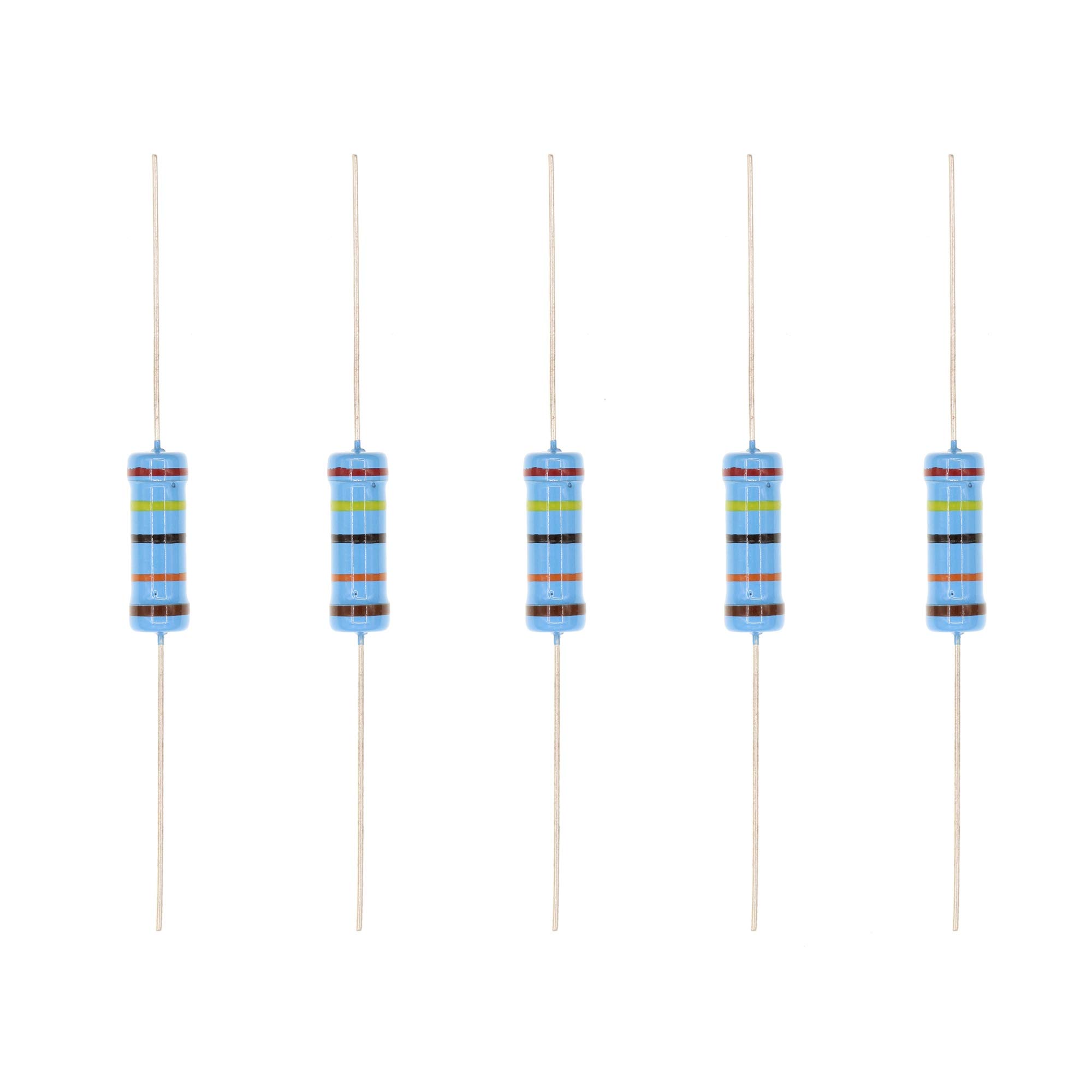 HUABAN 20PCS 3W 3 Watts 240K Ohm 1% Metal Film Resistor