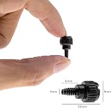 YINETTECH 50x M3 Computer Case Thumbscrews PC Motherboard Screws 6#-32 x 6mm view 3