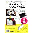 Kobe Cardboard Co., Ltd Bookshelf Innovation Made in Japan, Manga organizing kit (3Levels, Black)