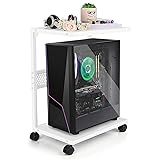 Bfttlity PC Stand Computer Tower Stand 2-Tier Metal
