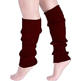 Milumia Women's Ribbed Knit Leg Warmers Y2K 80s Boot Long Socks