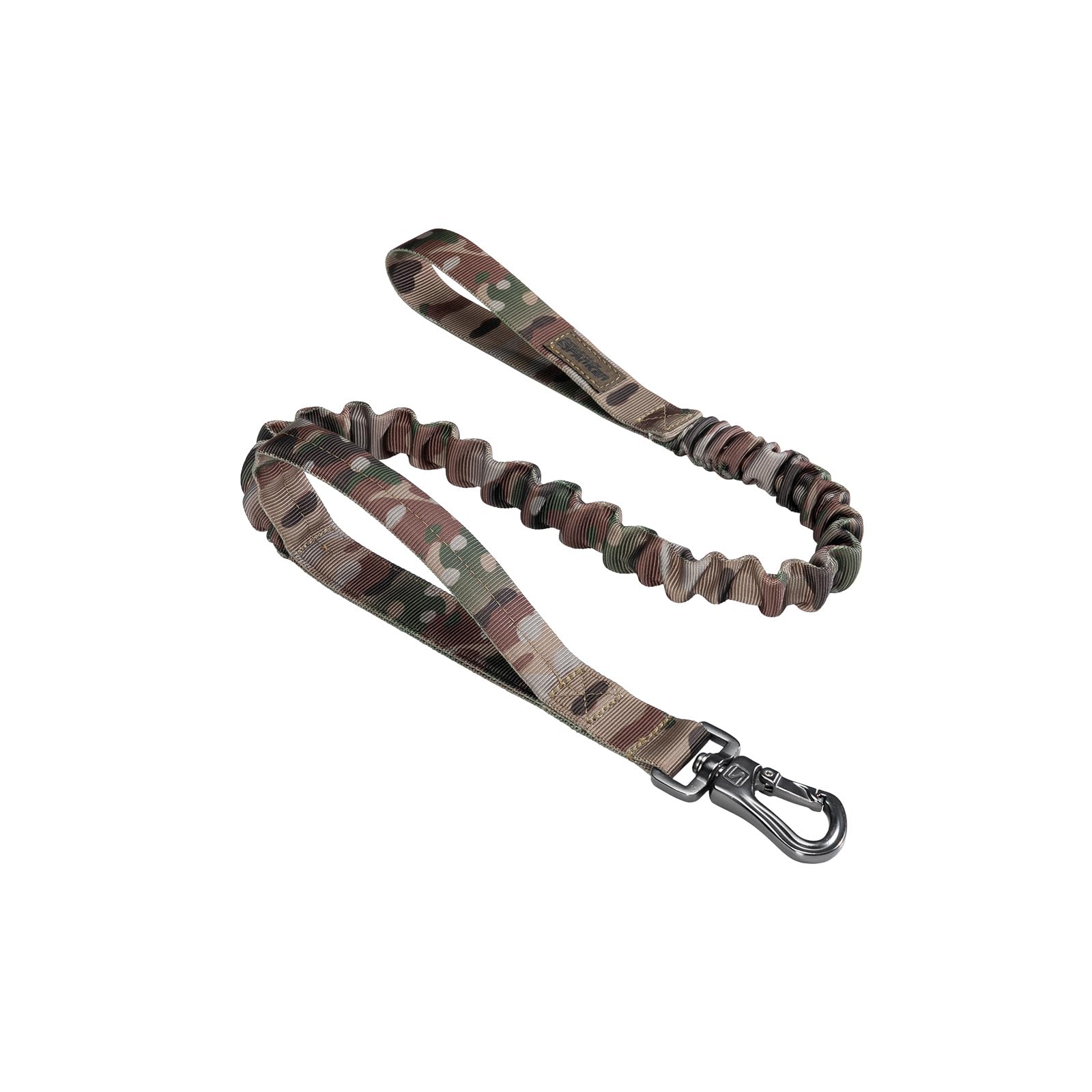 EXCELLENT ELITE SPANKER Military Bungee Dog Leash Elastic Leads Rope with 2 Padded Control Handle for Medium and Small Dogs (MCP)