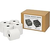 EOM-POS Thermal Receipt Printer Paper Rolls 3 1/8 [80mm] [3.125 x 230'] - 5 Rolls