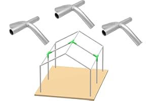 G GOODSZONE Canopy Tent Fittings 1-3/4" Connectors 3-Way, 4-Way Set for Shelter, Carport, Deck, Shed Frame Kit, 3/Pack (Galvanized)