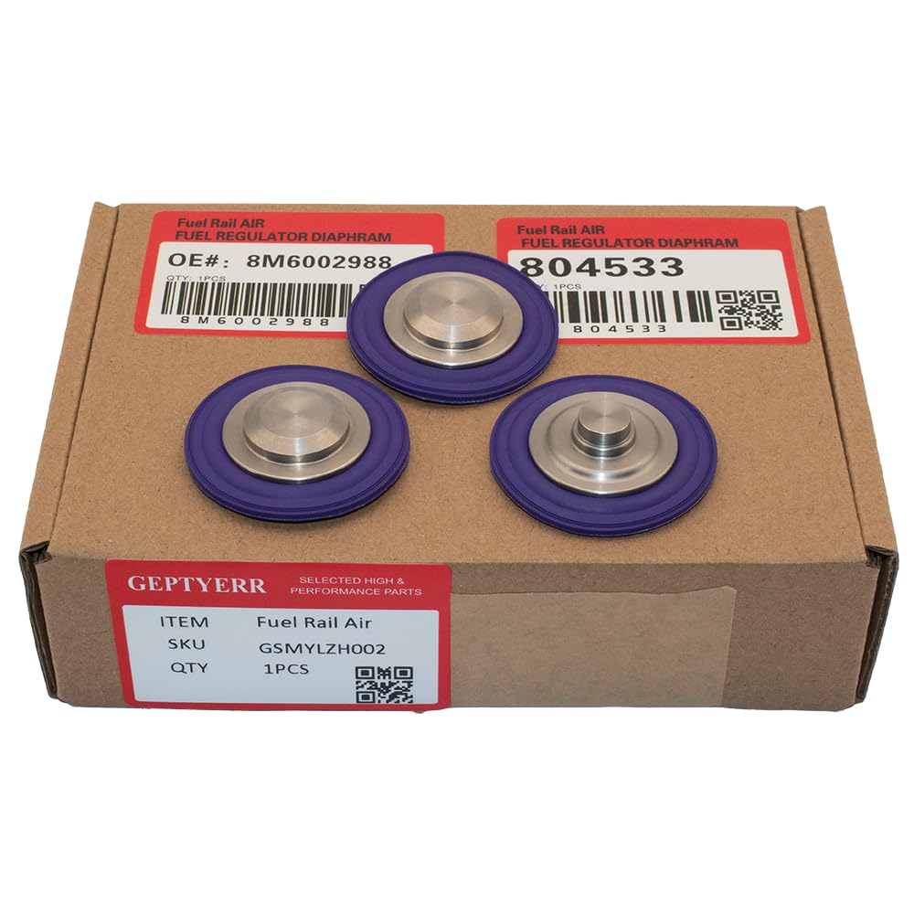Photo 1 of NEW Geptyerr 2pcs 8M6002988 Fuel Rail Air/Fuel Regulator Diaphragm +1PCS 804533 Tracker Diaphragm Fits Mercury Optimax Engines 2.5L 3.0L