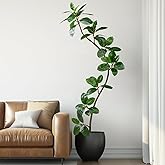 Bailikang 7.2ft Artificial Rubber Tree Faux Plants Indoor Faux Floor Artificial Trees Indoor,Fake Plant Fake Tropical Plants,Large Floor,Real Touch Rubber Tree for Home Decor
