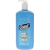 Coast 2-in-1 Hair and Body Wash - Rich Foamy Lather - Clean Rinsing Formula without Drying Out Skin - Dual Action - No Parabens or Phthalates - 18 oz