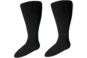 Runee Extra Wide Closed Toe Medical Grade Knee High Compression Sock 20-30mmHg - Made for People with Wide Calves