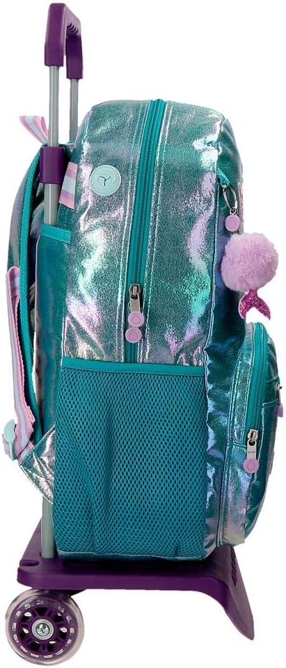 Enso Be a Mermaid School Laptop Backpack with Trolley Green 32x42x14 cms Polyester 15,6" 20.16L - Image 4
