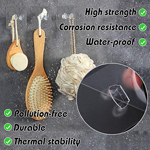 LOVEINUSA 40 pcs Adhesive Toothbrush Holder,2.3 inch Adhesive Razor Holder Toothbrush Hanger Toothbrush Holder for Home Bathroom Bedroom Office