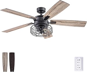 Prominence Home 51485-01 Cypher Ceiling Fan, 52, Matte Black