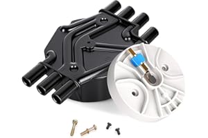 YIKESAI Ignition Distributor Cap and Rotor Kit Compatible with GMC Chevrolet Trucks V6 4.3L Vortec - 1996-2005 Astro Blazer, 1996-2001 Jimmy and more | Replace DR475 DR331 D465 D328A 10452457 10452458