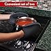 The Ultimate Pot Holders / Oven Mitts | 100% Silicone Mitt is Healthier Than Cotton & Easier to Clean, Won't Grow Mold or Bacteria | Unique Design Makes it Safe, Non-Slip & Flexible (Gray, Set of 2)