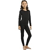 ViCherub Girls Thermal Underwear Set for Kids Long Johns Fleece Lined Base Layer Top & Bottom Cold Winter Thermals