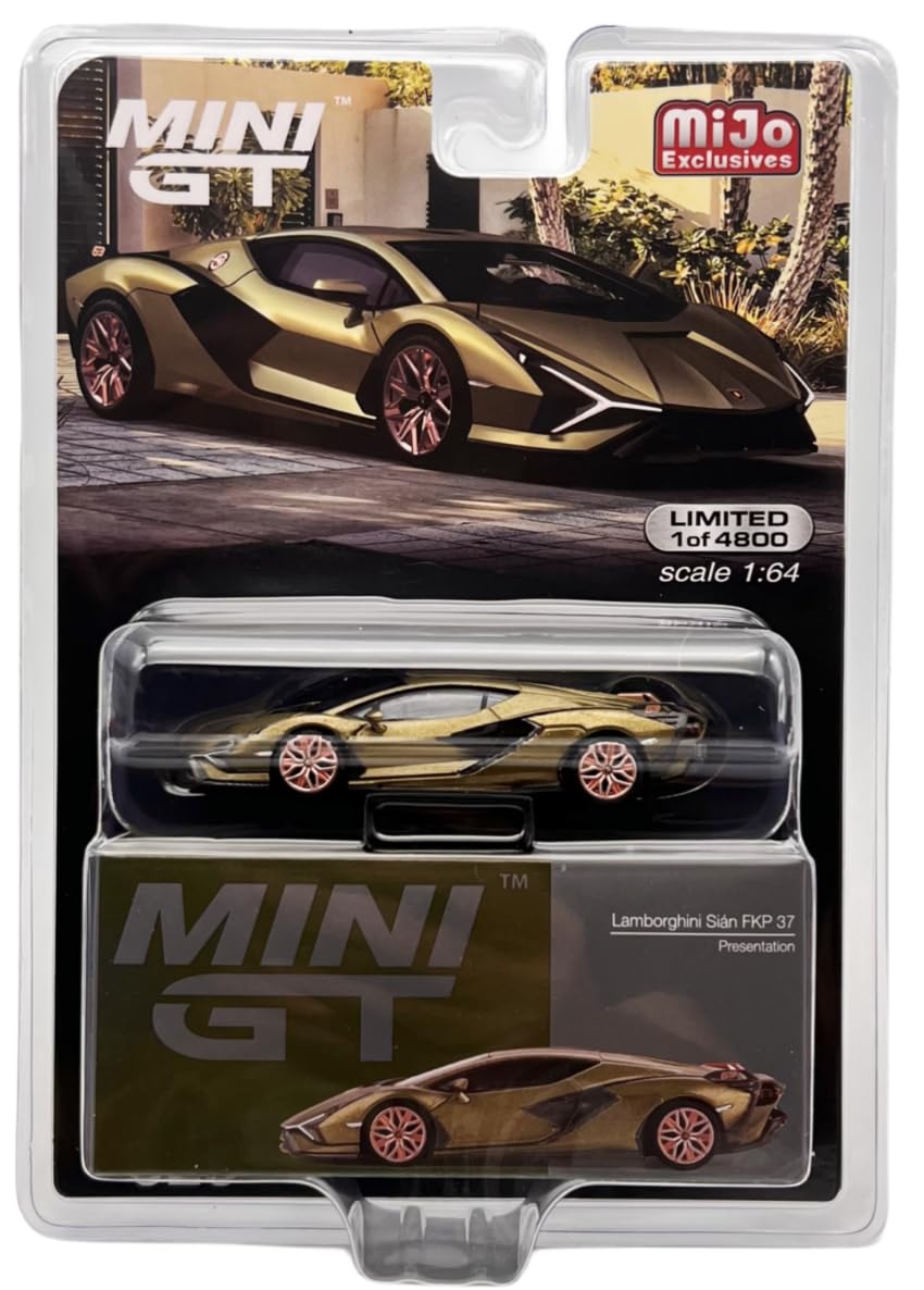 True Scale Miniatures Lamborghini Sián FKP 37 1/64 Diecast Model Car - Matte Green Limited Edition MGT00529
