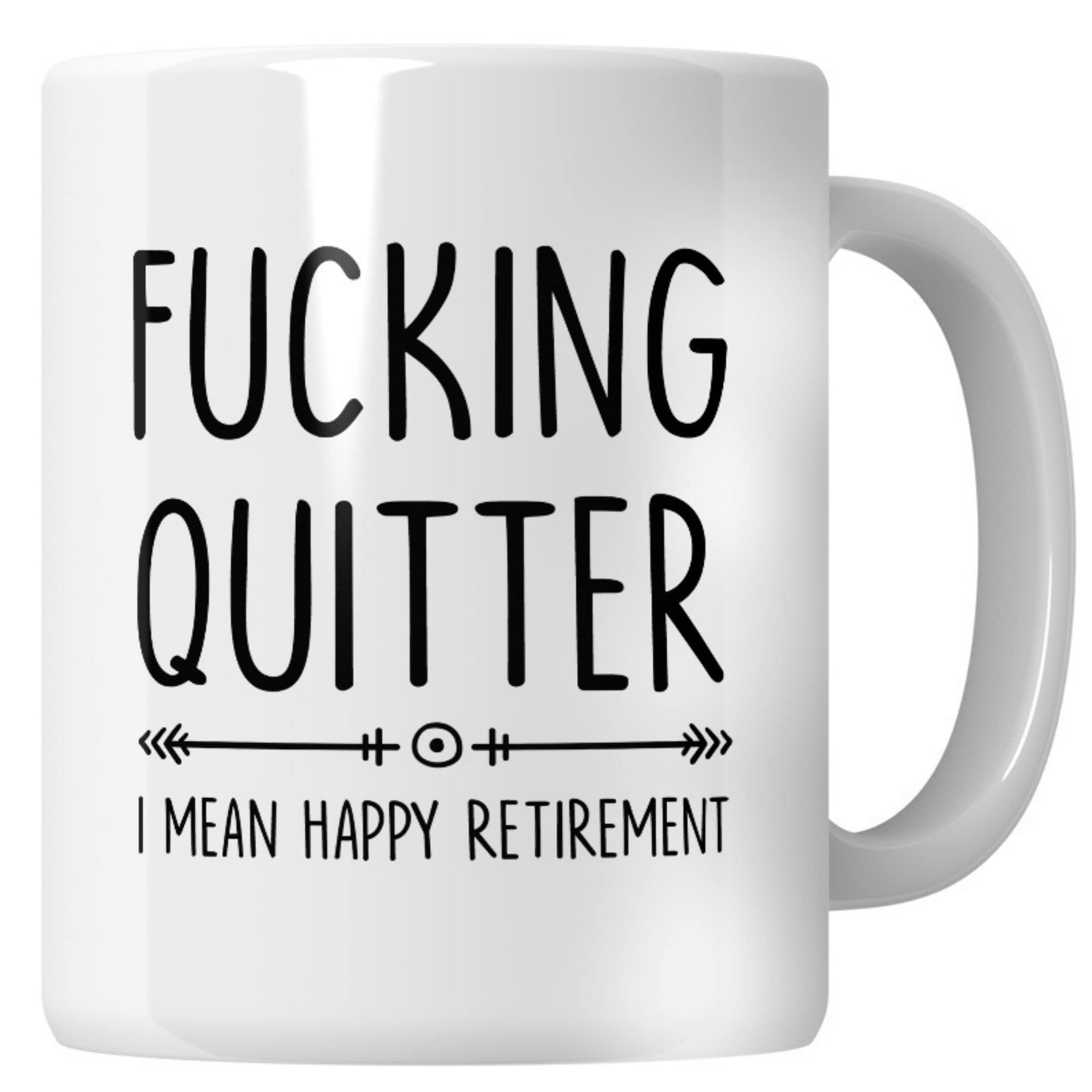 WG - Fucking Quitter Retirement Mug: Goodbye Gift for Co-Workers