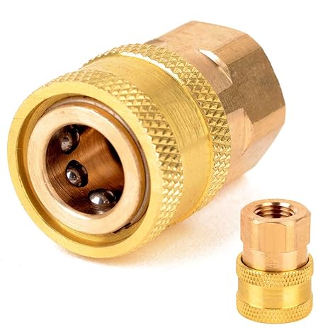 STARQ Brass Adapter (Quick Release Coupling) M14 to 1/4 inch for Foam Lance and