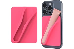 DOB SECHS Silicone Lip Holder for Cell Phone Lipstick Lip Glaze Phone Case Back Stick On Holder for iPhone and Android Smartphone, Tomato Red