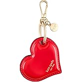 Kate Spade New York AirTag Charm Keychain - Heart-Shaped AirTag Holder with Luxe Gold Ring Clip for Bags, Luggage, Keys, and More