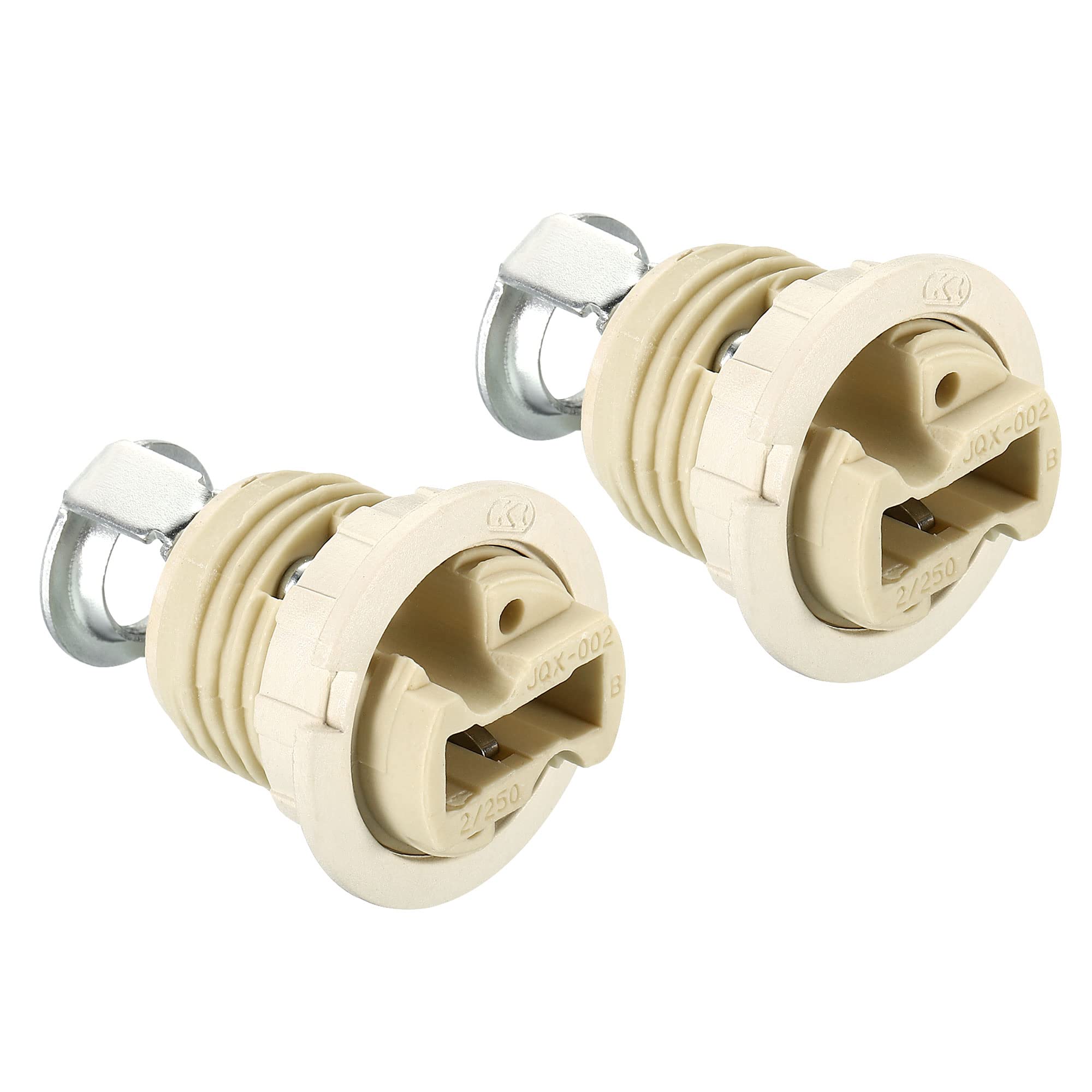 PATIKIL G9 Light Base Socket, 2 Pack Ceramic Lamp Holder Connector Lighting Replacement for Halogen Incandescent LED Light Bulb